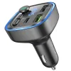 Borofone BC48 Broad FM Transmitter Bluetooth, MP3 2xUSB + Type C QC 3.0 18W fekete - 2. kép