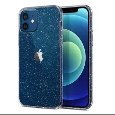 iPhone 15 Crystal Glitter Tok ezüst
