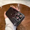 iPhone 12 Pro Liquid Glitter Camera tok fekete - 1. kép