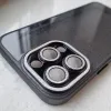 iPhone 13 Liquid Glitter Camera tok fekete - 3. kép