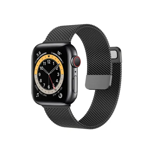 Apple Watch 38/40/41 mm Milanese óraszíj fekete