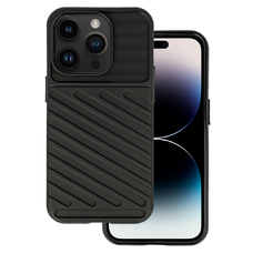 iPhone 15 Pro Max Thunder fokozott védelmet biztosító flexibilis TPU tok fekete