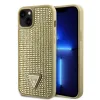 iPhone 15 Guess Rhinestones Triangle Metal Logo tok arany (GUHCP15SHDGTPD) - 0. kép