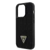 iPhone 15 Pro Guess Rhinestones Triangle Metal Logo tok fekete (GUHCP15LHDGTPK) - 2. kép