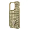 iPhone 15 Pro Guess Rhinestones Triangle Metal Logo tok arany (GUHCP15LHDGTPD) - 2. kép