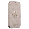 iPhone 15 Pro Guess PU 4G Metal Logo fliptok rózsaszín (GUBKP15L4GMGPI) - 2. kép