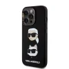 iPhone 15 Pro Karl Lagerfeld Liquid Silicone Karl and Choupette Heads tok fekete (KLHCP15LSDHKCNK) - 1. kép