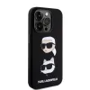 iPhone 15 Pro Karl Lagerfeld Liquid Silicone Karl and Choupette Heads tok fekete (KLHCP15LSDHKCNK) - 4. kép