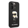 iPhone 15 Pro Max Karl Lagerfeld KLHCP15XSNIKBCK Liquid Silicone Ikonik NFT tok fekete - 4. kép