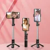 Selfie bot állvánnyal és bluetooth távirányítóval P08 fekete - 1. kép