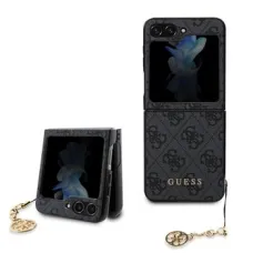 Samsung Galaxy Z Flip 5 GUESS 4G Charms tok szürke (GUHCZF5GF4GGR)