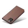 Honor 90 Lite mágneses PU bőr fliptok kártyatartóval pánt nélküli világosbarna Alphajack - 4. kép