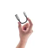 USB Type C - 3.5mm jack átalakító adapter (DAC) 10cm, szürke 24bit 96KHz, TRRS - 2. kép