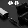 USB Type C - 3.5mm jack átalakító adapter (DAC) 10cm, szürke 24bit 96KHz, TRRS - 3. kép