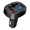 Bluetooth FM Transmiter XO BCC03, QC 3.0, 2x USB, 18W fekete - 3. kép