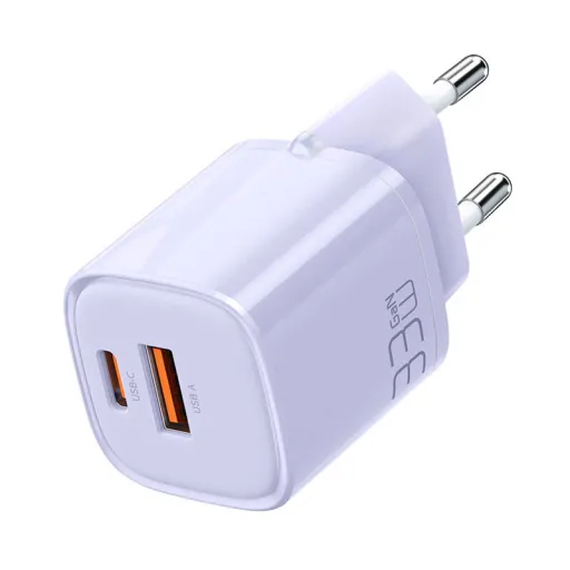 Mcdodo hálózati töltő adapter GaN 33W CH-0155 USB-C, USB-A lila