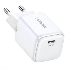 UGREEN 20w Nexode mini hálózati töltő adapter USB-C, PD3.0, QC4.0, GaN fehér