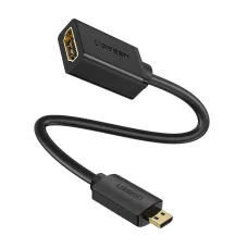 UGREEN Micro HDMI-HDMI adapter, 20 cm fekete