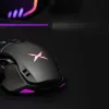 Delux M629BU RGB vezetékes gaming, gamer egér cserélhető oldalsó 16000 DPI - 1. kép