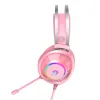 Dareu EH469 USB RGB gaming, gamer fejhallgató (rózsaszín) - 0. kép
