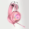 Dareu EH469 USB RGB gaming, gamer fejhallgató (rózsaszín) - 1. kép