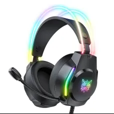 ONIKUMA X26 gaming, gamer fejhallgató fekete RGB