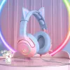 ONIKUMA K9 gaming, gamer fejhallgató rózsaszín-kék - 1. kép