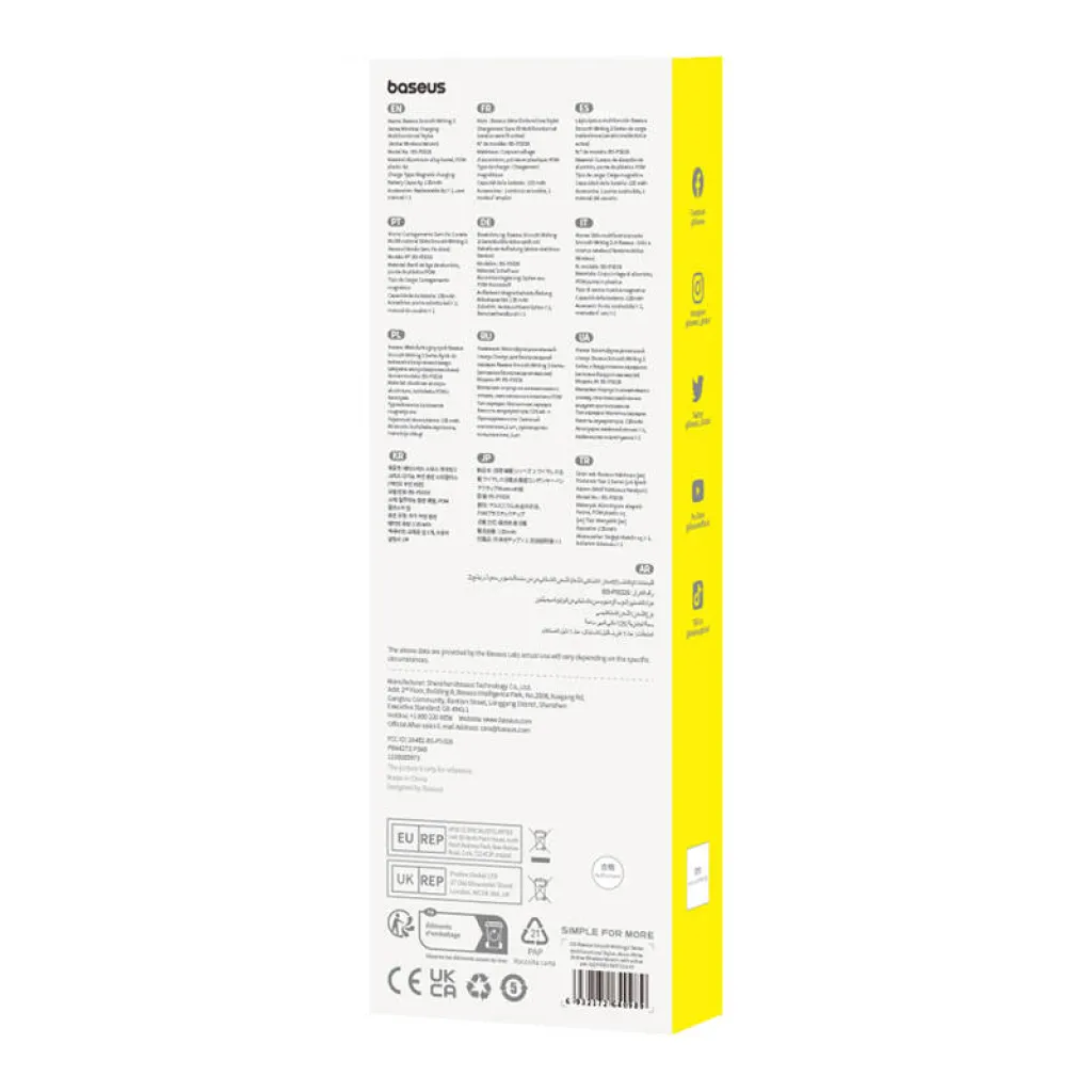 Baseus Smooth Writing  Active, multifunctional stylus vezeték nélküli töltéssel USB-C fehér - 7