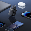 Baseus OS-Cube Pro hálózati töltő adapter 2xUSB-C + USB, 65W fekete - 3. kép