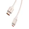 Baseus Habitat gyorstöltő kábel USB - USB-C 1m 100W rózsaszín - 2. kép