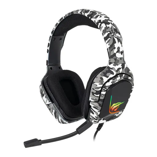 Havit H653d gaming, gamer fejhallgató Camouflage fehér