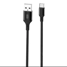 XO NB143 USB-A - USB-C kábel, 1m (fekete)