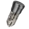 Borofone BZ24 Clever autós töltő Type C QC 3.0 PD 20W fekete - 4. kép