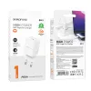 Borofone Safety BN13 GaN hálózati töltő adapter Type C PD 30W fehér - 2. kép