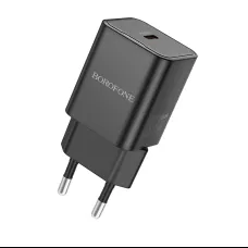 Borofone Safety BN13 GaN hálózati töltő adapter Type C PD 30W fekete