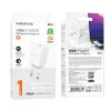Borofone Safety BN13 GaN hálózati töltő adapter Type C PD 30W + Type C - Lightning kábel fehér - 1. kép