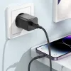 Borofone Safety BN13 GaN hálózati töltő adapter Type C PD 30W + Type C - Lightning kábel fekete - 1. kép