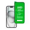 iPhone 15 Hard Full Glue kijelzővédő üvegfólia kerámiával fekete - 1. kép