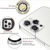 iPhone 15/15 Plus Diamond kameralencsevédő üvegfólia fekete - 1. kép