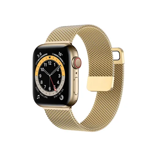 Apple Watch 38/40/41mm Karkötős óraszíj Milan arany