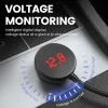 Autós töltő LM21 3 aljzat + USB + Type C QC 3.0 PD 3A 122W kijelzővel - 0. kép