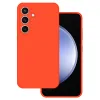 Samsung Galaxy A15 4G/5G Tel Protect Silicone Premium tok narancs - 4. kép