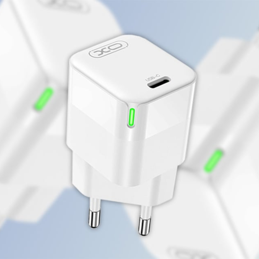 XO CE06 hálózati töltő adapter PD 30W Type C fehér - 6