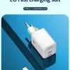 XO CE07 hálózati töltő adapter PD 35W 2xType C + Type C - Lightning kábel fehér - 2. kép