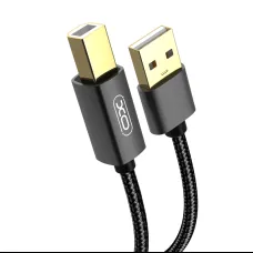 XO GB010A USB - USB B kábel 1,5m fekete