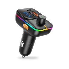 XO BCC09 Bluetooth FM transmitter MP3 + autós töltő 25W fekete