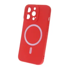 iPhone 15 Silicone Mag tok piros