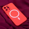 iPhone 15 Silicone Mag tok piros - 3. kép