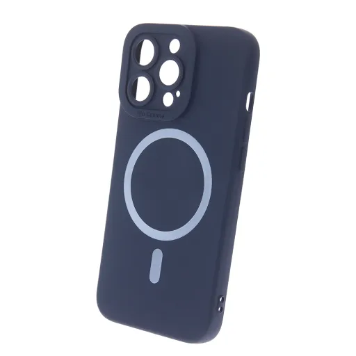 iPhone 15 Pro Silicone Mag tok sötétkék iPhone 15 Pro Silicone Mag tok sötétkék