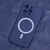 iPhone 15 Pro Silicone Mag tok sötétkék - 3. kép